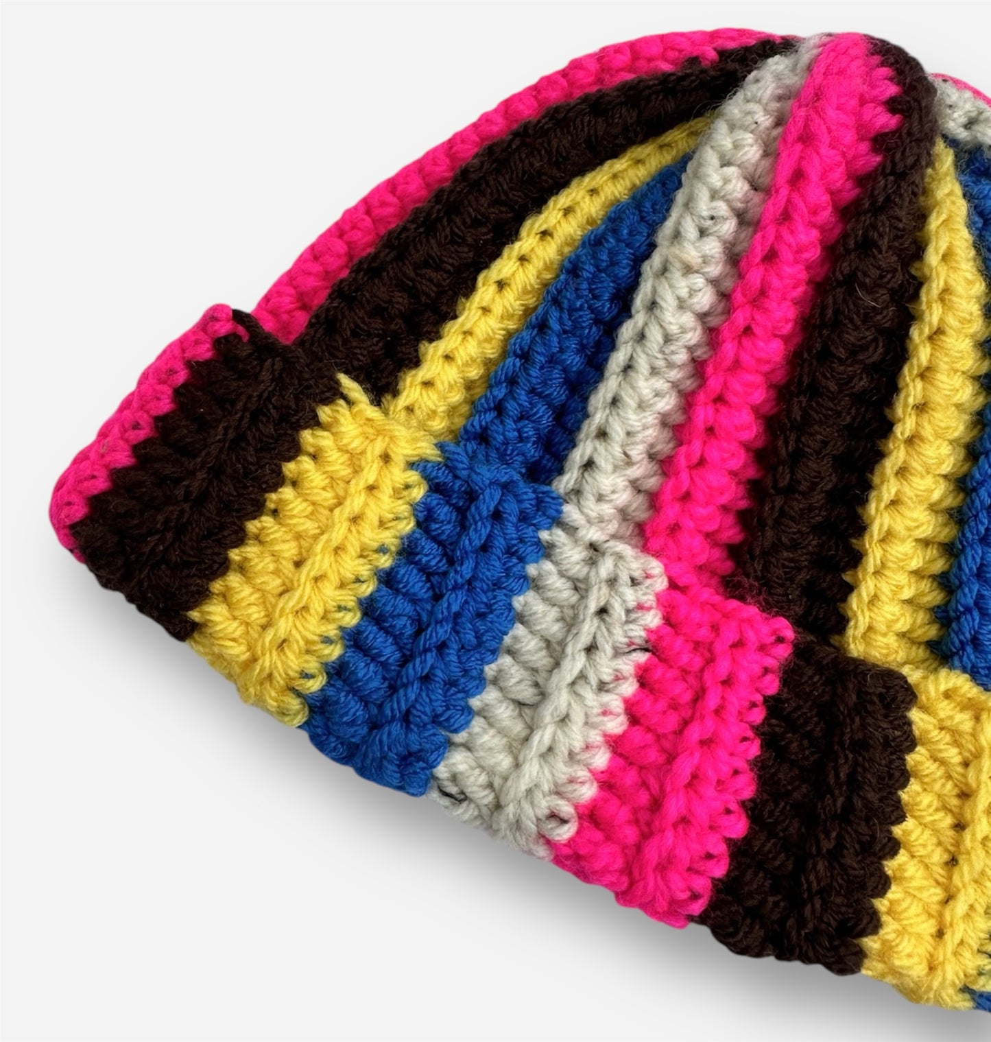 Glitch Stripe Beanie Pop