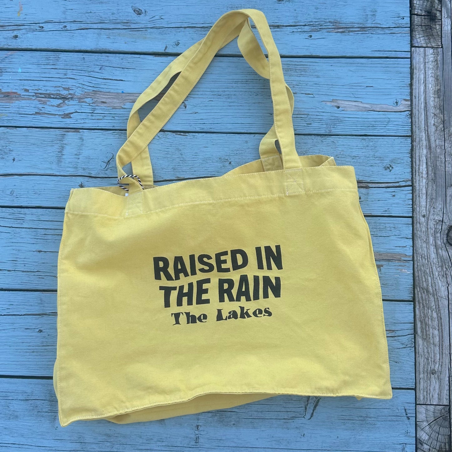 Raised In The Rain Tote Yellow