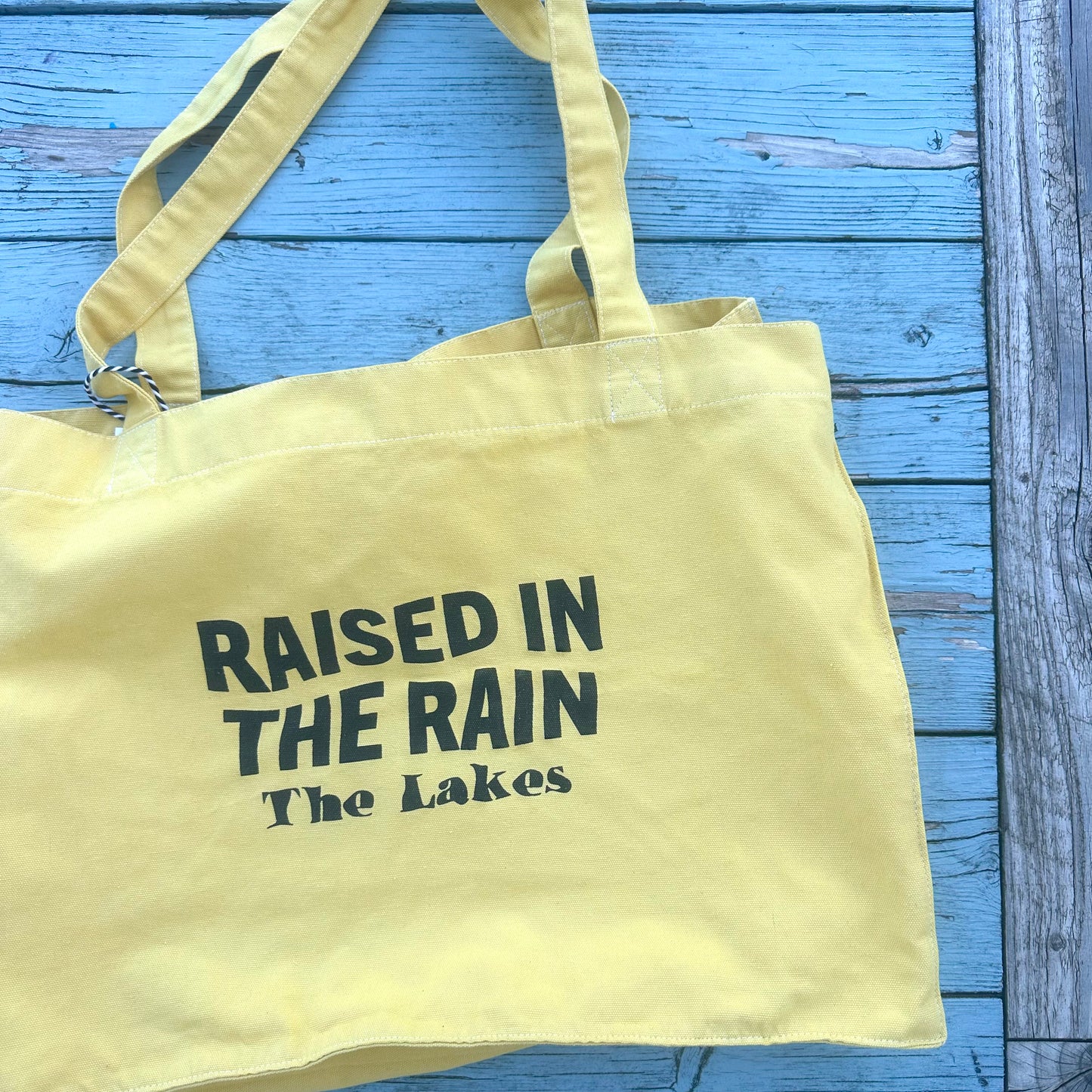 Raised In The Rain Tote Yellow