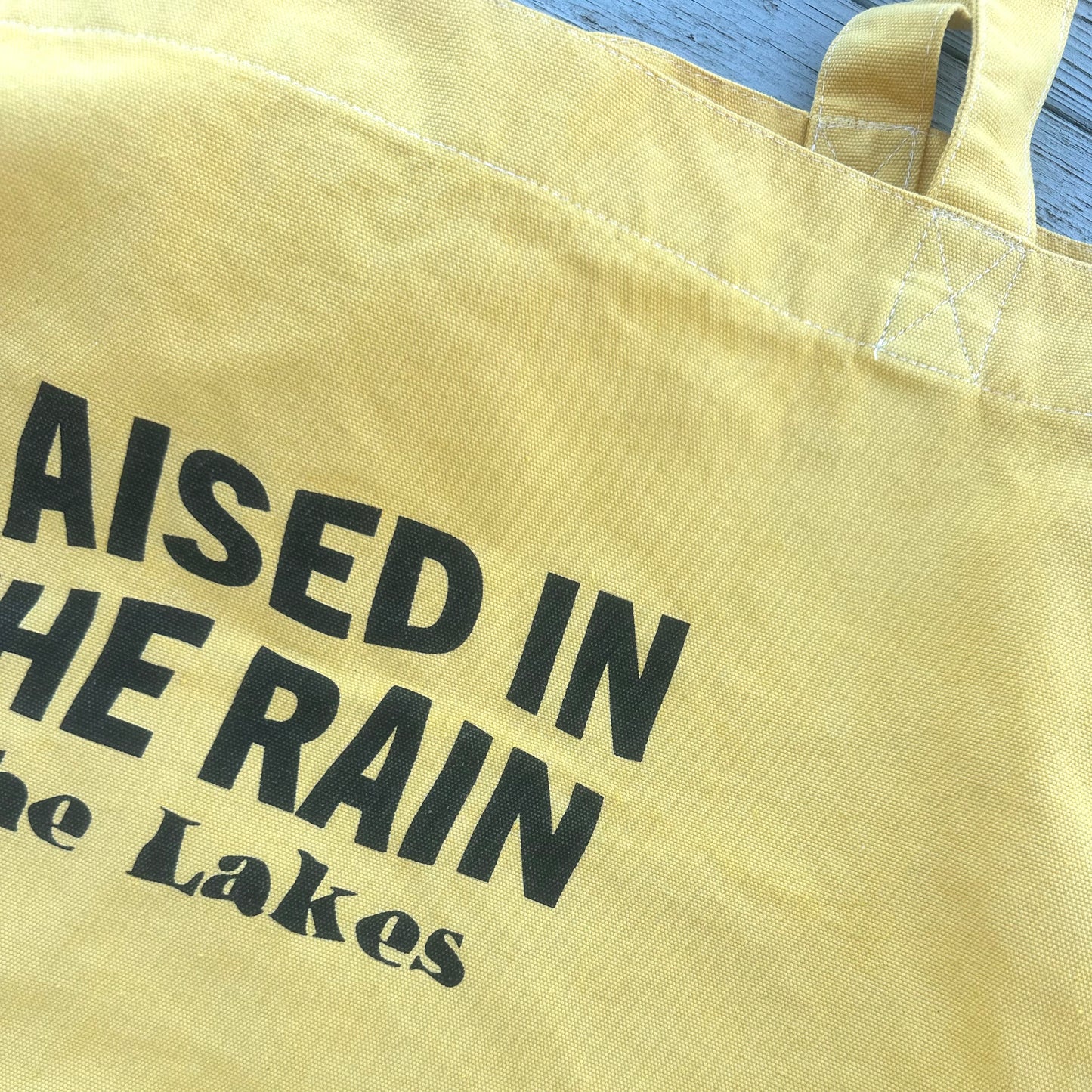 Raised In The Rain Tote Yellow