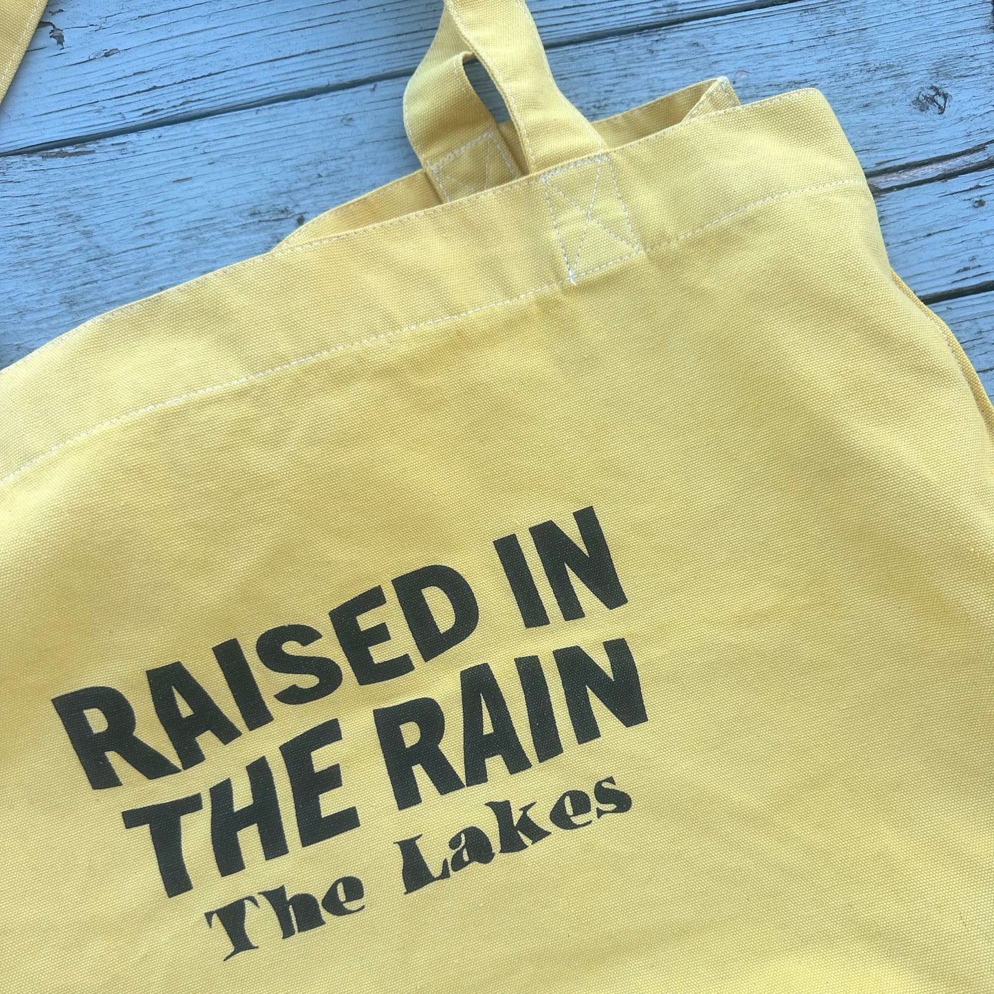 Raised In The Rain Tote Yellow